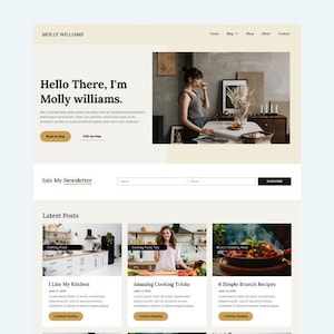 Molly Williams Elementor Template Kit: Coaching WordPress Theme