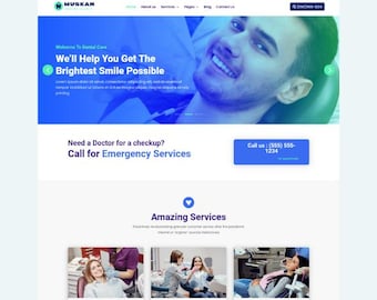 Muskan Dental Clinic Divi Child Theme - Wordpress Feminine Theme