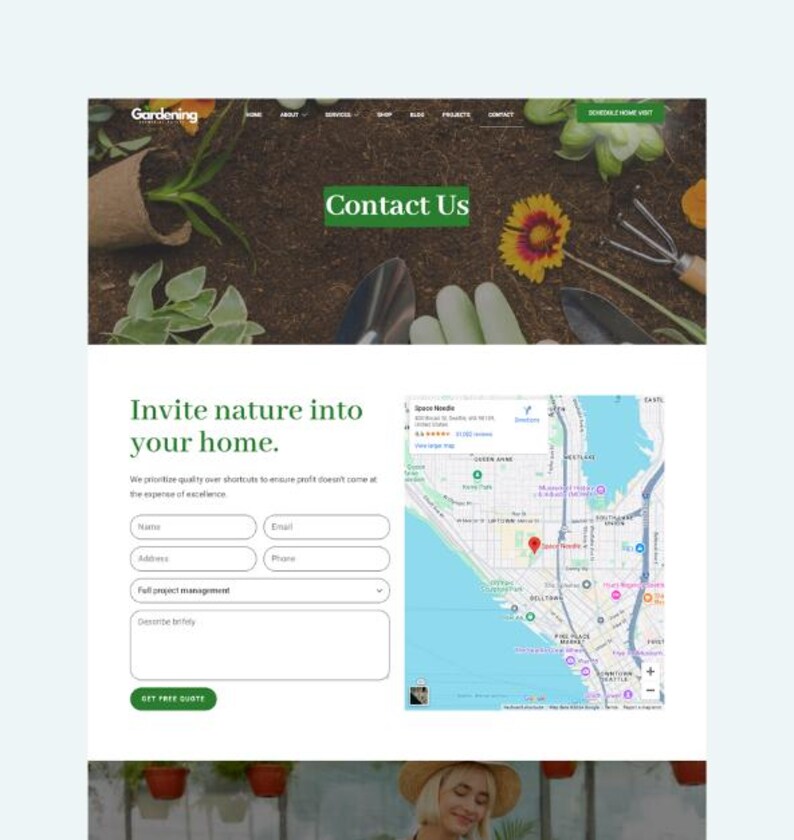 Garden and Nurseries Breakdance Template