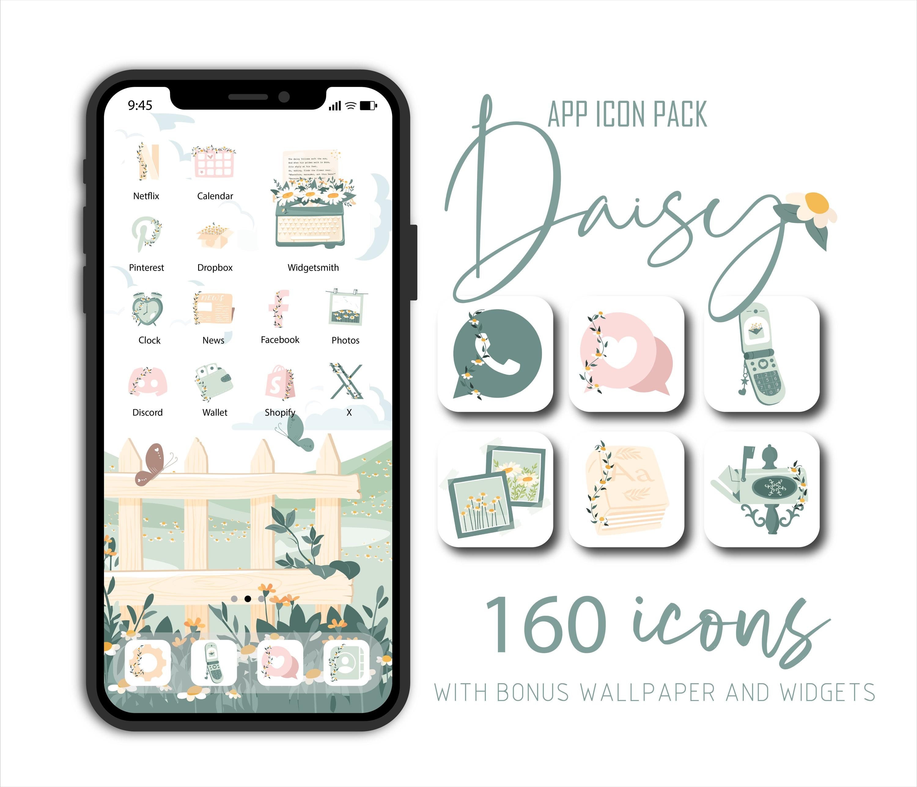 Daisy App Icons, Spring App Icon Set, Ios App Icons, Flower App Icons ...