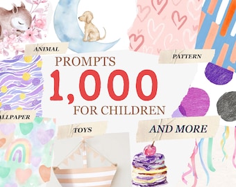 1000+ Cute-Themed Midjourney Prompts, AI Art Collection (Digital Download)