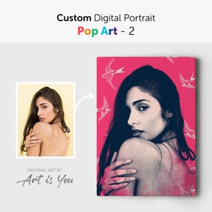 Custom Pop Art portrait | Original Pop Art portrait from photo | Personalized Pop Art | Colorful & Contemporary art commission | Art is You