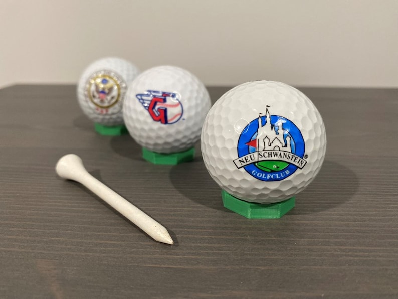 Minimal Golf Ball Stand Golf Ball Display set of 3 Etsy