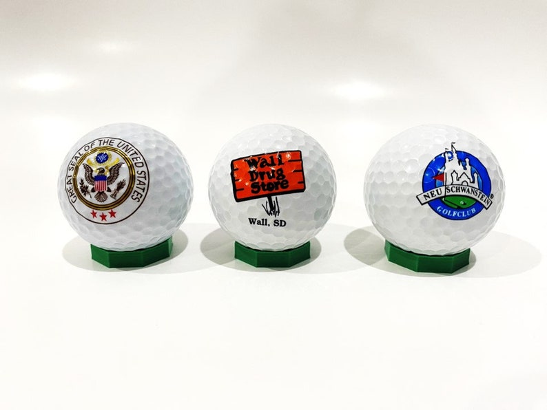 Minimal Golf Ball Stand Golf Ball Display set of 3 Etsy