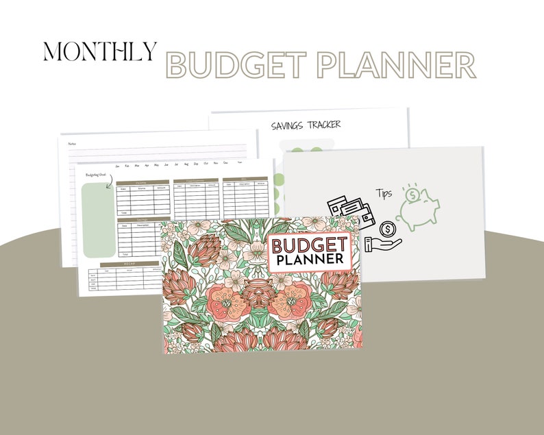 Printable Simple Budget Planner, Budget Planner, Monthly Budget Planner ...