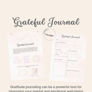 Diario de Gratitud Digital / 146 Páginas / Diario de Gratitud Diario para iPad, GoodNotes, Notabilidad / Mindfulness Journal / Self Care Journal