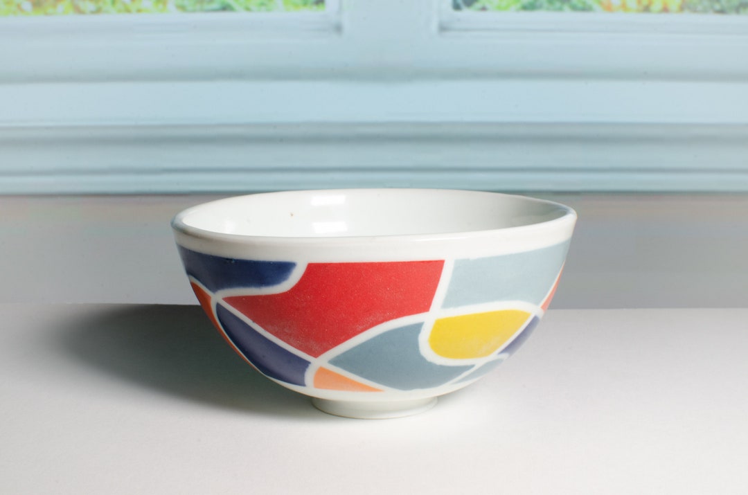 Bright & Bold Little Porcelain Bowl – Wheel-thrown Colorful Ceramic ...