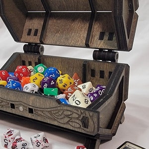 Customizable Gothic Vampire Chest for Dice and Keepsakes Handcrafted Storage Box, Perfect for Gamers & Collectors, Great Gift Idea image 7