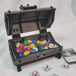 Customizable Gothic Vampire Chest for Dice and Keepsakes Handcrafted Storage Box, Perfect for Gamers & Collectors, Great Gift Idea image 6