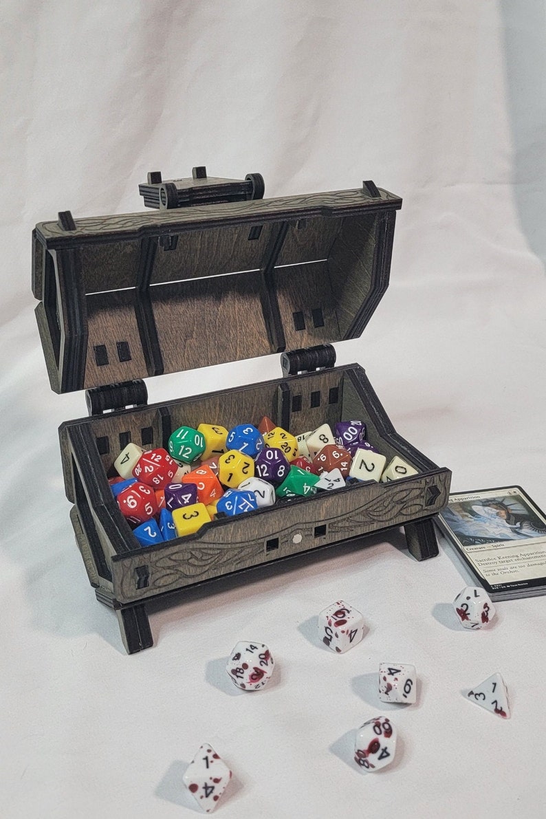 Customizable Gothic Vampire Chest for Dice and Keepsakes Handcrafted Storage Box, Perfect for Gamers & Collectors, Great Gift Idea image 6