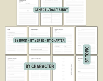 Bible Study Binder Printables Etsy Bible Study Binder Printables Etsy