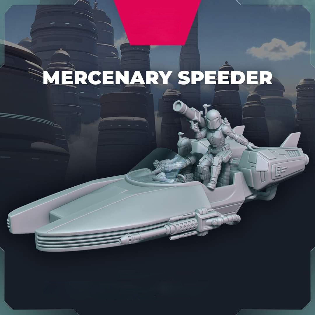 Star Wars Mandalorians Landspeeder STL File 3D Digital Etsy