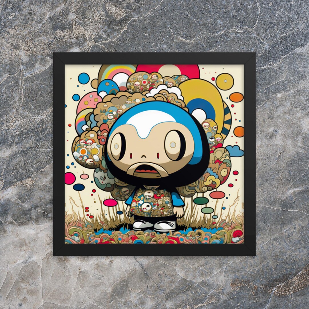 Framed Takashi Murakami Wall Art Takashi Murakami Poster Hypebeast