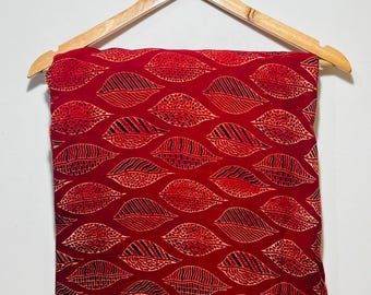 Ajrakh Print Rayon, 100% Soft Rayon Fabric by the Meter – Sewing, Curtains & Home Projects