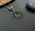 Boho Necklaces for Women, Bronze Large Necklaces, Bohemian Antique Gold Necklaces , Statement Pendants, Ethnic Necklaces, Boho Jewellery Uk