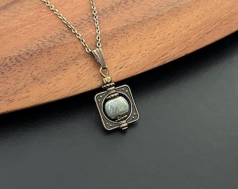 Boho Necklace for women, Long Necklace, Antique Bronze Necklace, Bohemian Necklace, Minimalist, Choker, Pendant Necklace, Boho Jewelry, Gift