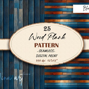 Patrón digital de tablón de madera de color azul sin costuras, textura de madera azul oscuro, papel digital marrón azul, kit de scrapbooking rústico, uso comercial