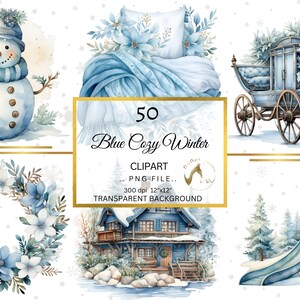 Cozy Winter Clipart, aquarelle hiver confortable, clipart de Noël, jolie fille clipart, chocolat chaud, gâteau, coffrets cadeaux, temps de Noël, téléchargement PNG
