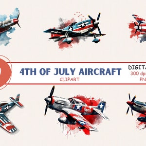 4th of July Fighter Jets Clipart PNG, Aircraft PNG, Planes Clipart, Commercial Use, Digital Instant Download