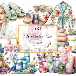 Self Care Clipart, White woman clipart, fitness clipart, watercolor girl clipart, spa time clipart, planner girl clipart, healthy foog