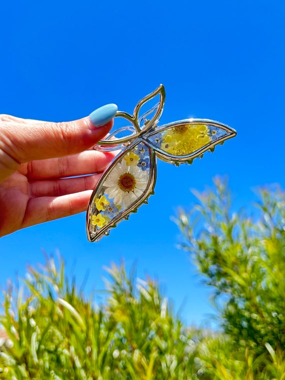 Real Flowers, Butterfly Resin Claw Hair Clip- Customizable  display picture 2