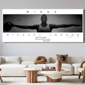 poster di Michael Jordan Wings incorniciato