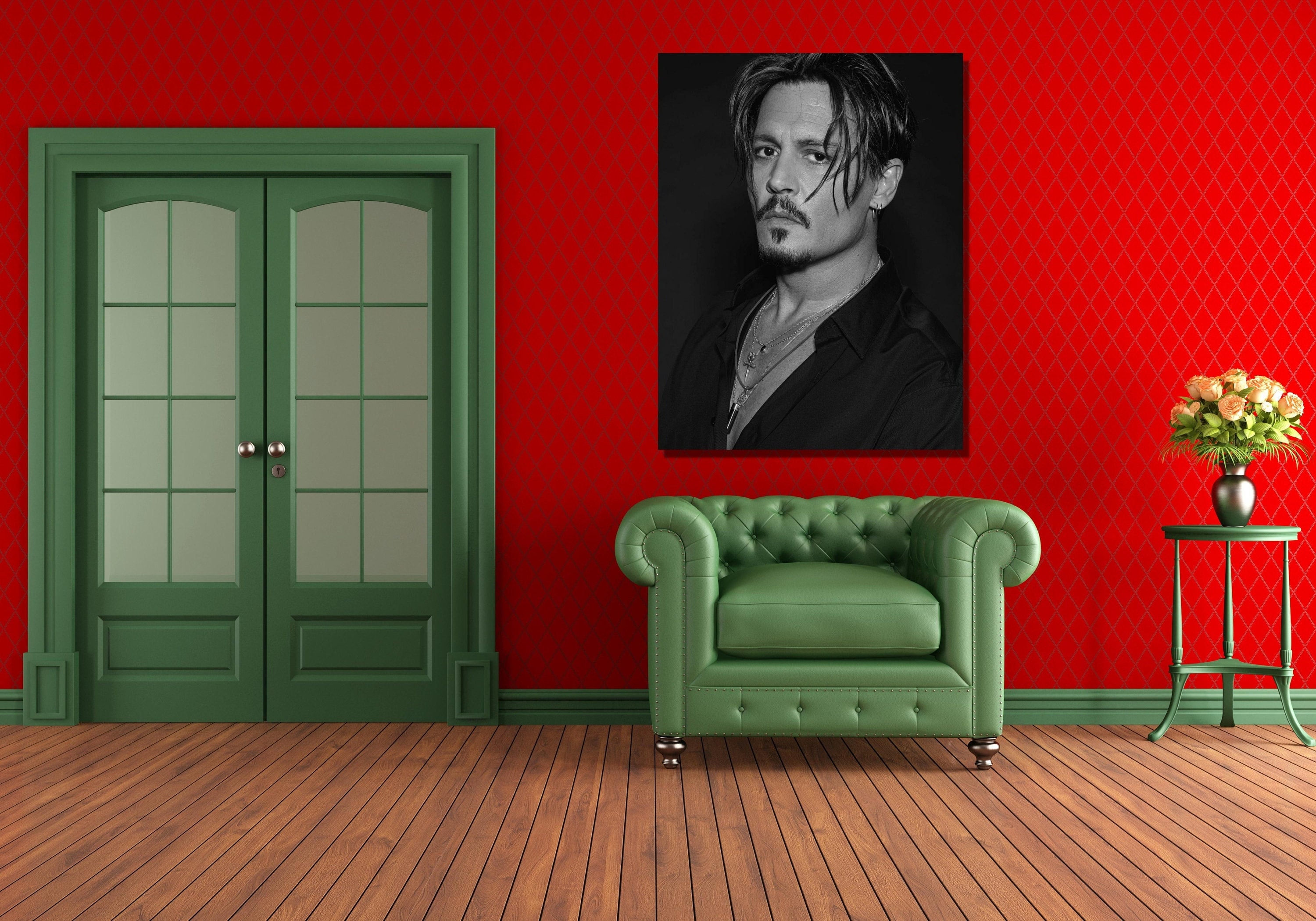 Johnny Depp Art Print/johnny Depp Canvas Wall Art/johnny Depp - Etsy