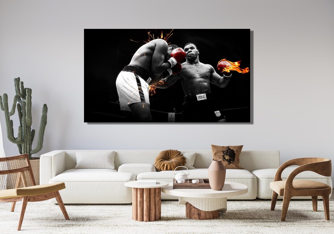 Mike Tyson Canvas Wall Art poster Boxing Canvas Wall Etsy