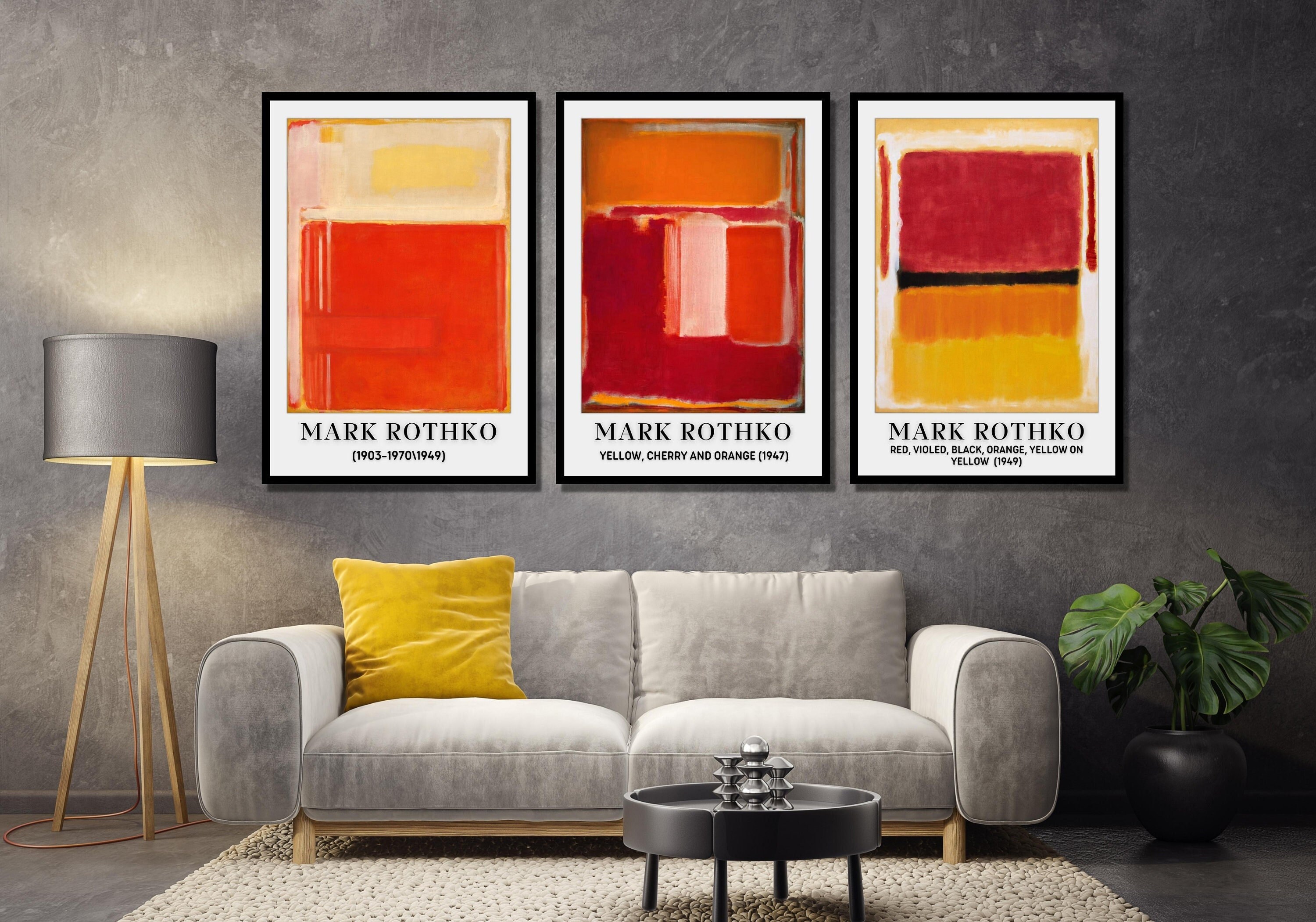 Mark Rothko Set of 3 Canvas Wall Art/print Poster Rothko - Etsy