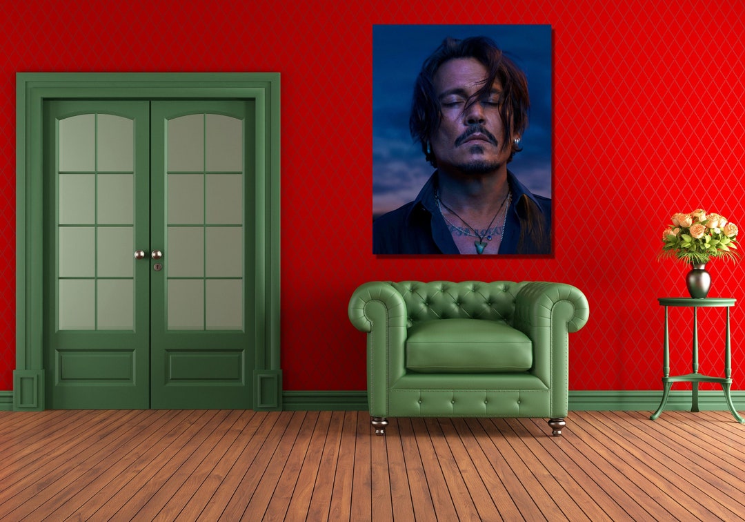 Johnny Depp Canvas Wall Art/johnny Depp Poster/johnny Depp Art Print