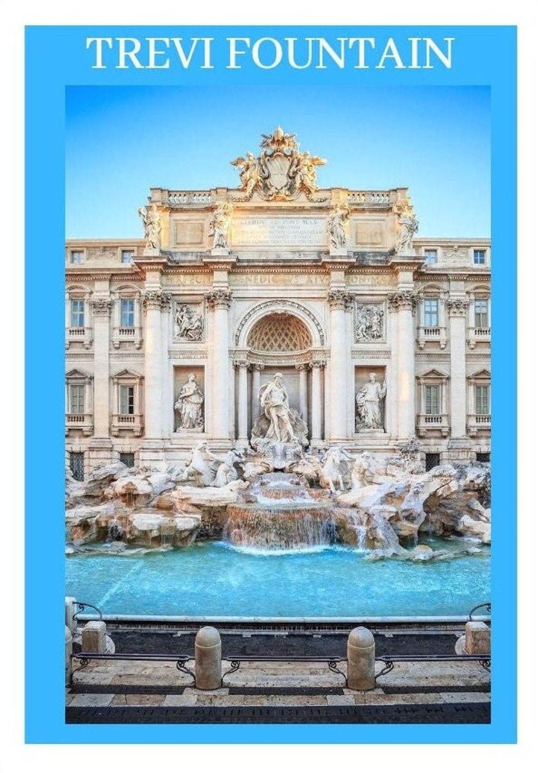 Trevi Fountain Digital Download Print, Trevi