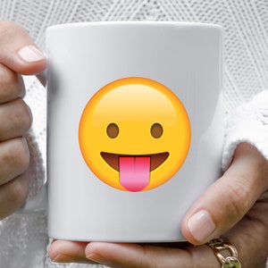 Oye Happy - Angry Emoji Premium Coffee Mug - Funny Gift for Girlfriend /  Boyfriend / Friends (Ceramic) (Microwavable) (330 ml)