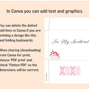 Printable A7 Envelope Template for 5x7 card, Canva A7 Envelope Template image 4