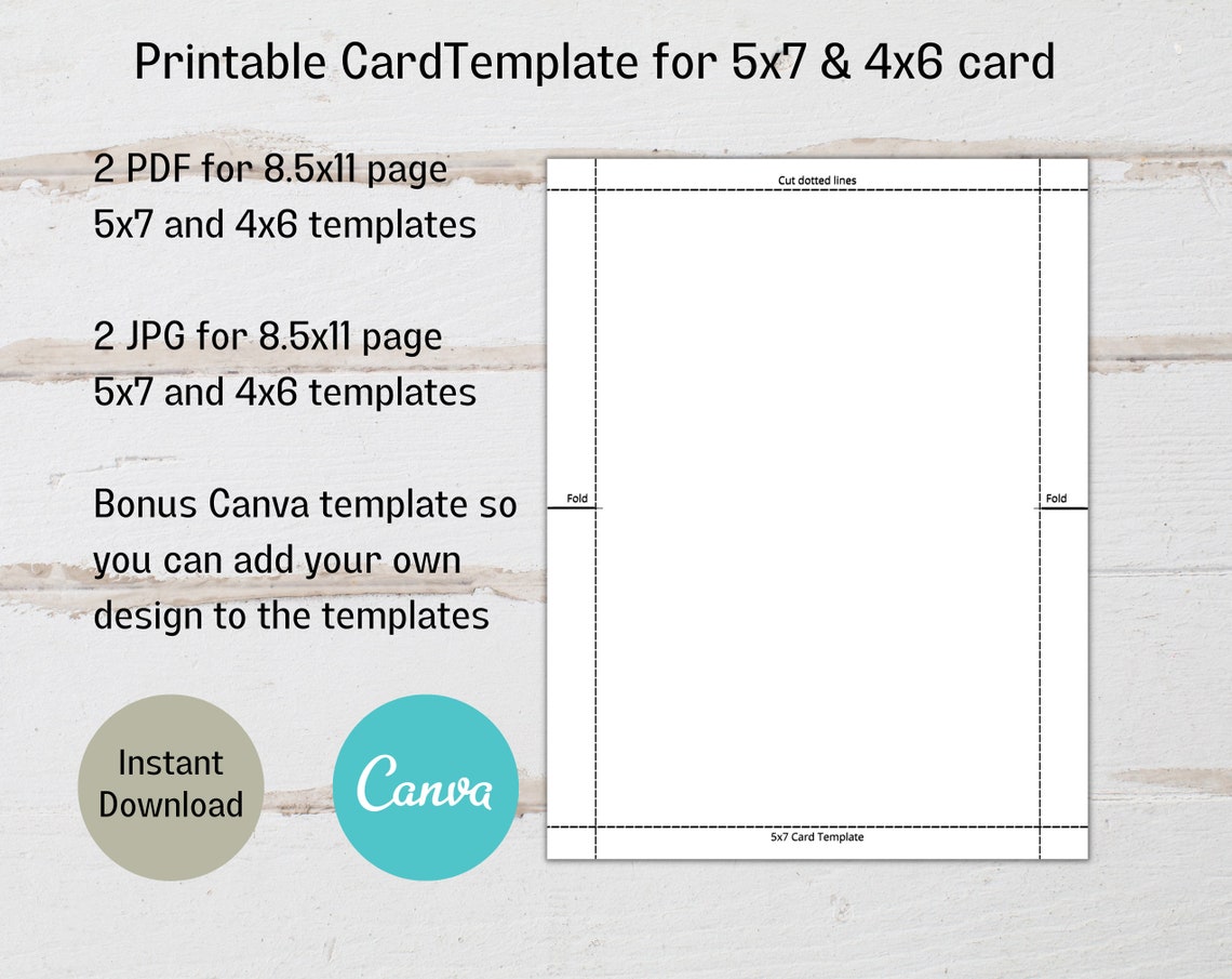Printable 5x7 and 4x6 Card Templates, Canva 5x7 and 4x6 Card Templates Printable 5x7 and 4x6 Card Templates, Canva 5x7 and 4x6 Card Templates