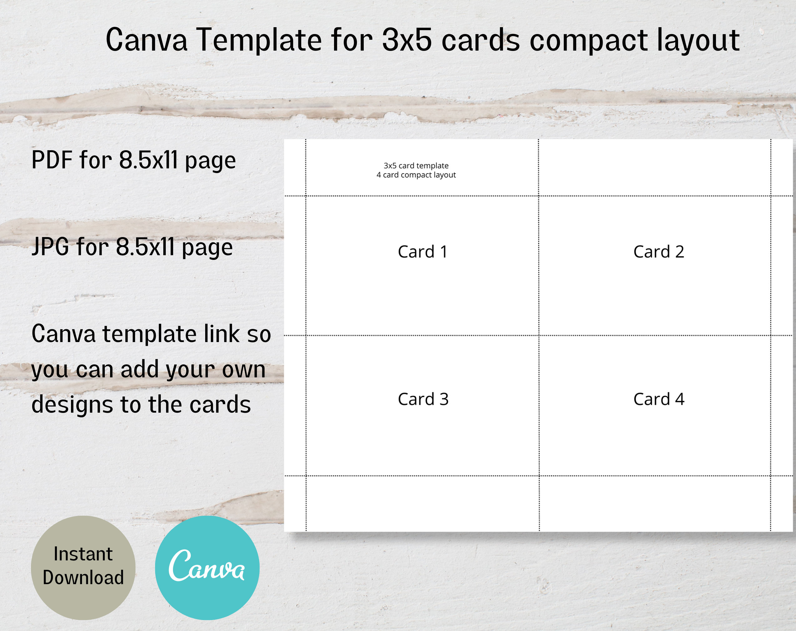 Editable Recipe Card Divider Template Printable Index Card Size