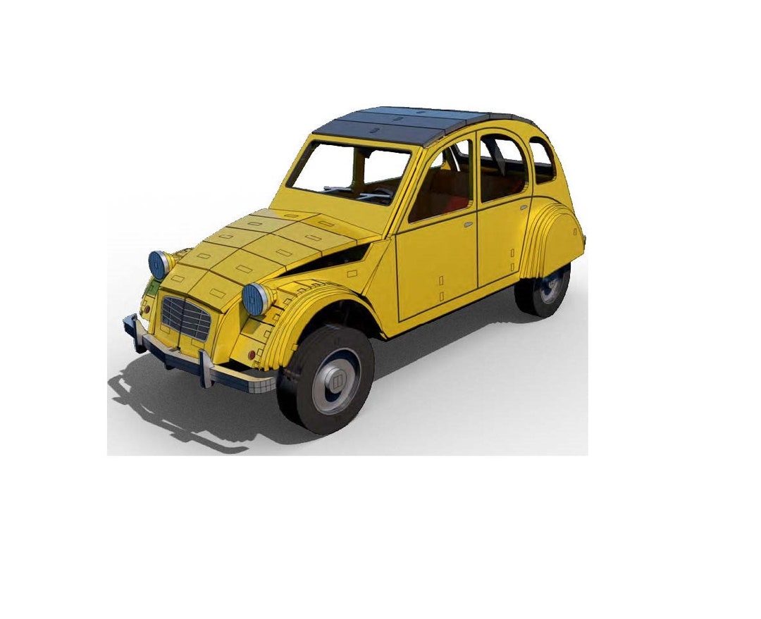 Puzzle En Bois Vintage Citroën Ami 6 - Neuf, Idéal Pour Les Collectionneurs De Voitures Anciennes