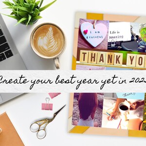 Utskrivbart visionstavlapaket 1200 bilder Direktnedladdning PDF Utskrivbara foton Moodboard för henne Manifesteringskit Attraktionslagen Lycka bild 4