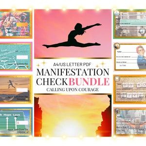 Manifestation Ritual Check Vision Board Imprimable Law of Attraction PDF imprimable Guide de téléchargement instantané 2023 Witchy Birthday Wish Card