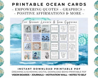 Vision Board Boho Printable PDF for Women Inspiring Quotes Abundance Law of Attraction Positive Affirmations Quotes Printable Journal 2025