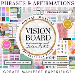 2023 Printable Vision Board Clip Art updated 2020