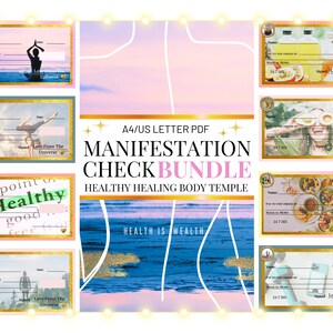 Manifestation Ritual Check Vision Board Imprimable Law of Attraction PDF imprimable Guide de téléchargement instantané 2023 Healthy Witchy Wish Card