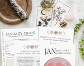 2025 PDF Printable Calendar Planner Pages for Full Moon Manifestation Journal Printable Pages Instant Download Digital Manifestation Goals