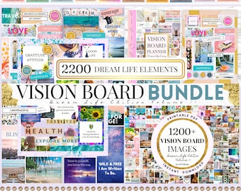 Monthly Vision Board Sticker, Monthly Manifestations, Goals, Priority –  Plan With Creative Unicorn