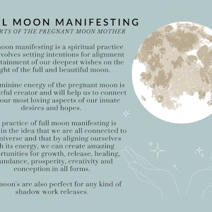 2025 PDF Printable Calendar Planner Pages for Full Moon Manifestation Journal Printable Pages Instant Download Digital Manifestation Goals bild 3