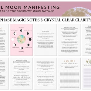 2025 PDF Printable Calendar Planner Pages for Full Moon Manifestation Journal Printable Pages Instant Download Digital Manifestation Goals bild 6