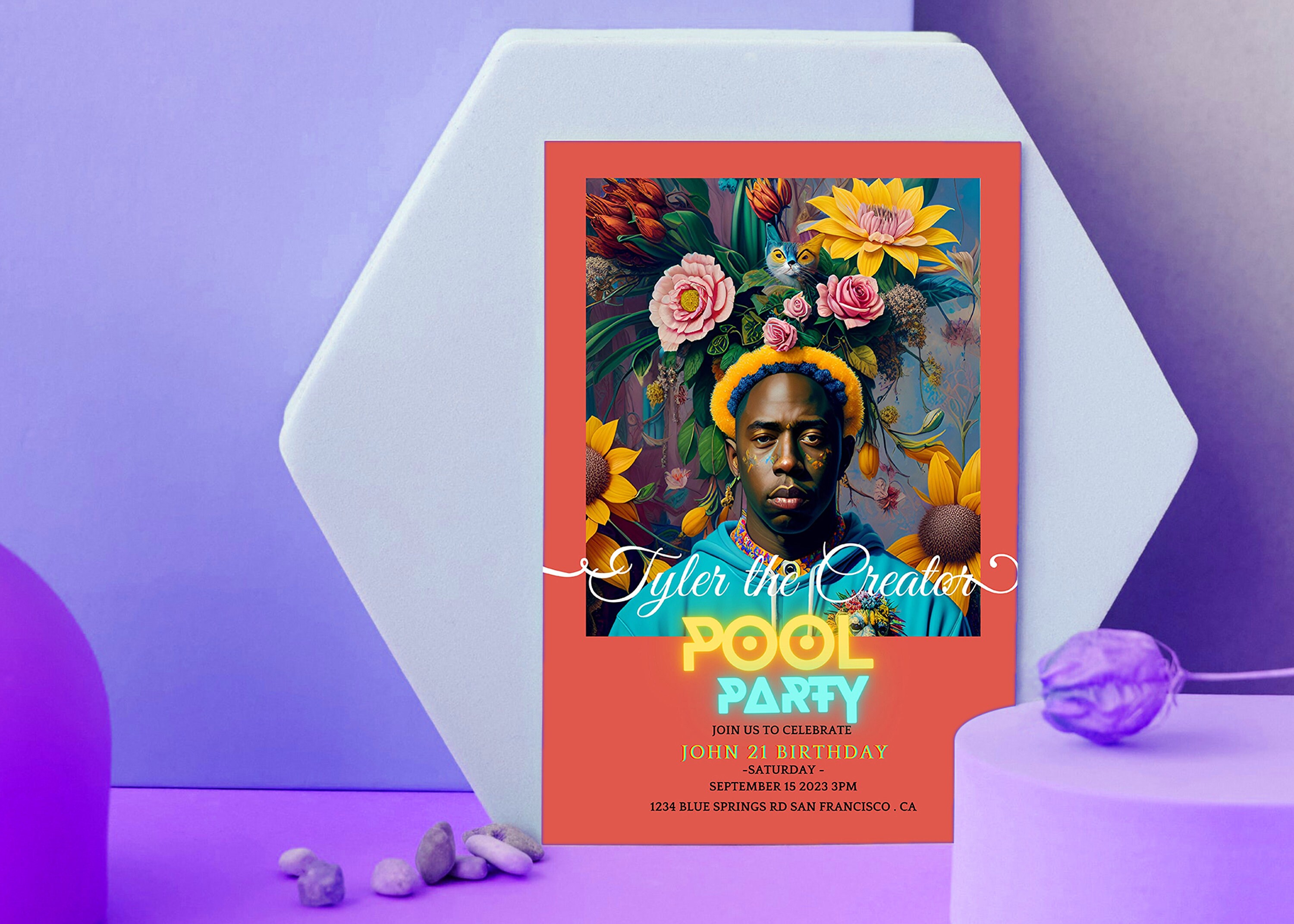 Tyler the Creator Party Invitation, Bachelorette Party Invitation