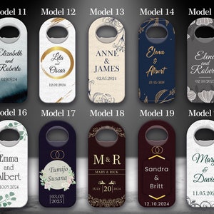 Customizable Save The Date Wedding Bottle Opener, Personalized Wedding Favors For Guests,Custom Wedding Thank You Favor,Bottle Opener Magnet