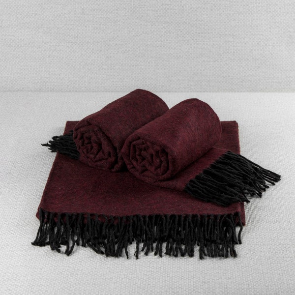 Burgundy Scarf Pashmina Winter Scarf Shawl, Wedding Shawl, Bridesmaid Gift Shawl, Winter Scarf, Bridesmaid Winter Wrap, Blanket Throw