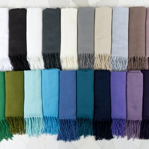30 Pcs  Personalised Shawl Pashmina Shawl,, Wedding Scarf Bridesmaid Shawl, Pashmina Wrap, Shawls for Wedding, Wedding Shawl Scarves