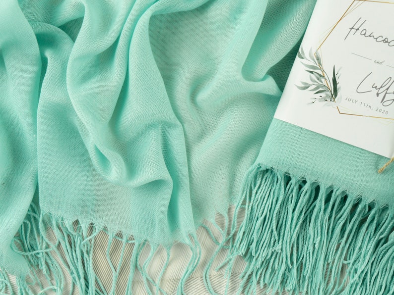 50 Pcs Wedding Pashmina Bulk Gift Wedding Favors for Guest Pashminas